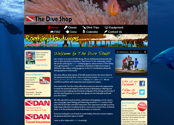 The Dive Shop Website