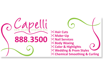 Capelli Salon Banner