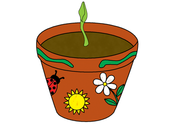 Flower Pot Illustration